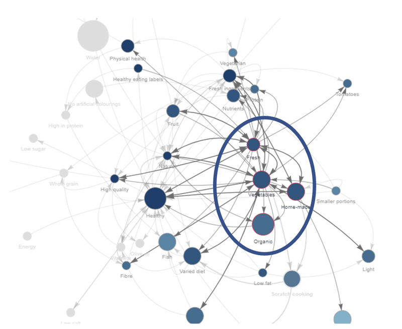 What do Consumer Stories Tell us About how Different Demographics see "Healthy" Diagram 2